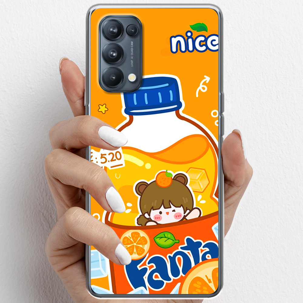 Ốp lưng cho Oppo Reno5, Reno5 Pro  nhựa TPU mẫu Nước cam