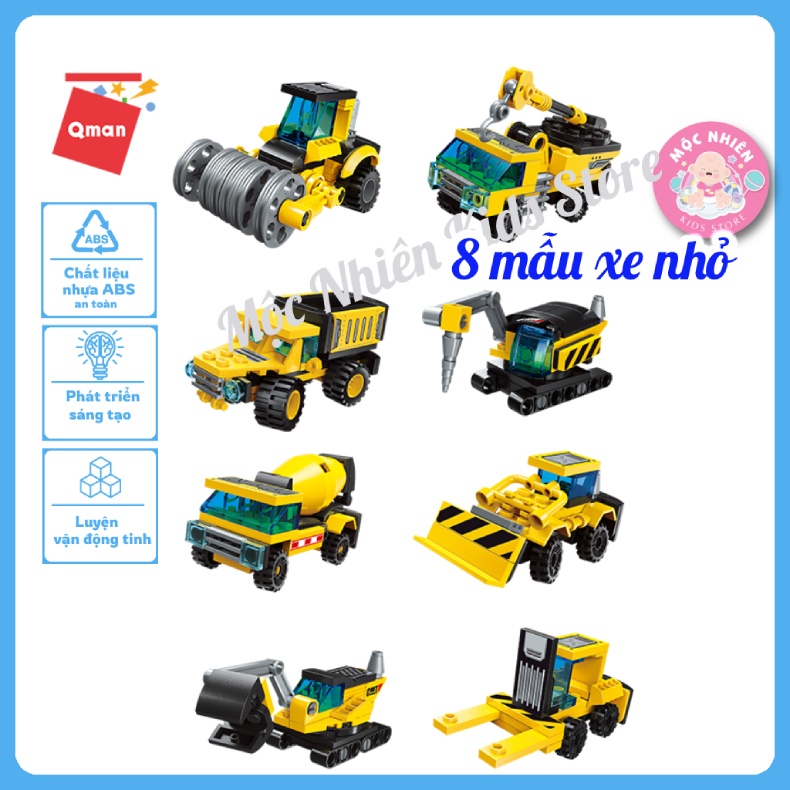 Đồ chơi xếp hình lắp ráp lego Qman 1806: Xe tải hạng nặng (396 mảnh ghép)