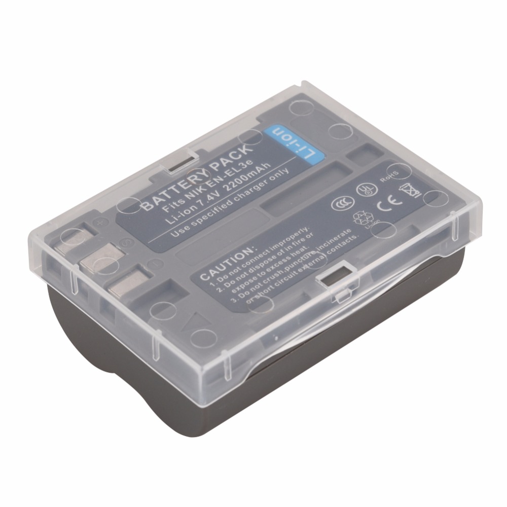 ROGTZ Pin Cho Máy Ảnh Nikon Li-ion 7.4V 2200mAh EN-EL3E - Hàng Nhập Khẩu