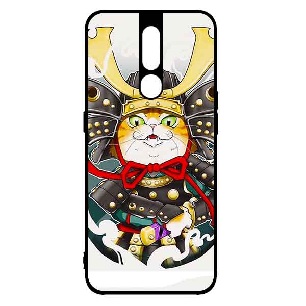 Ốp Lưng in cho Oppo F11 Pro Mẫu Mèo Samurai - Hàng Chính Hãng
