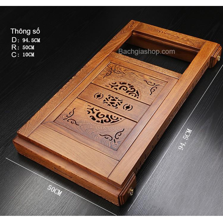 Bàn Trà Điện Gỗ Mun Đuôi Công