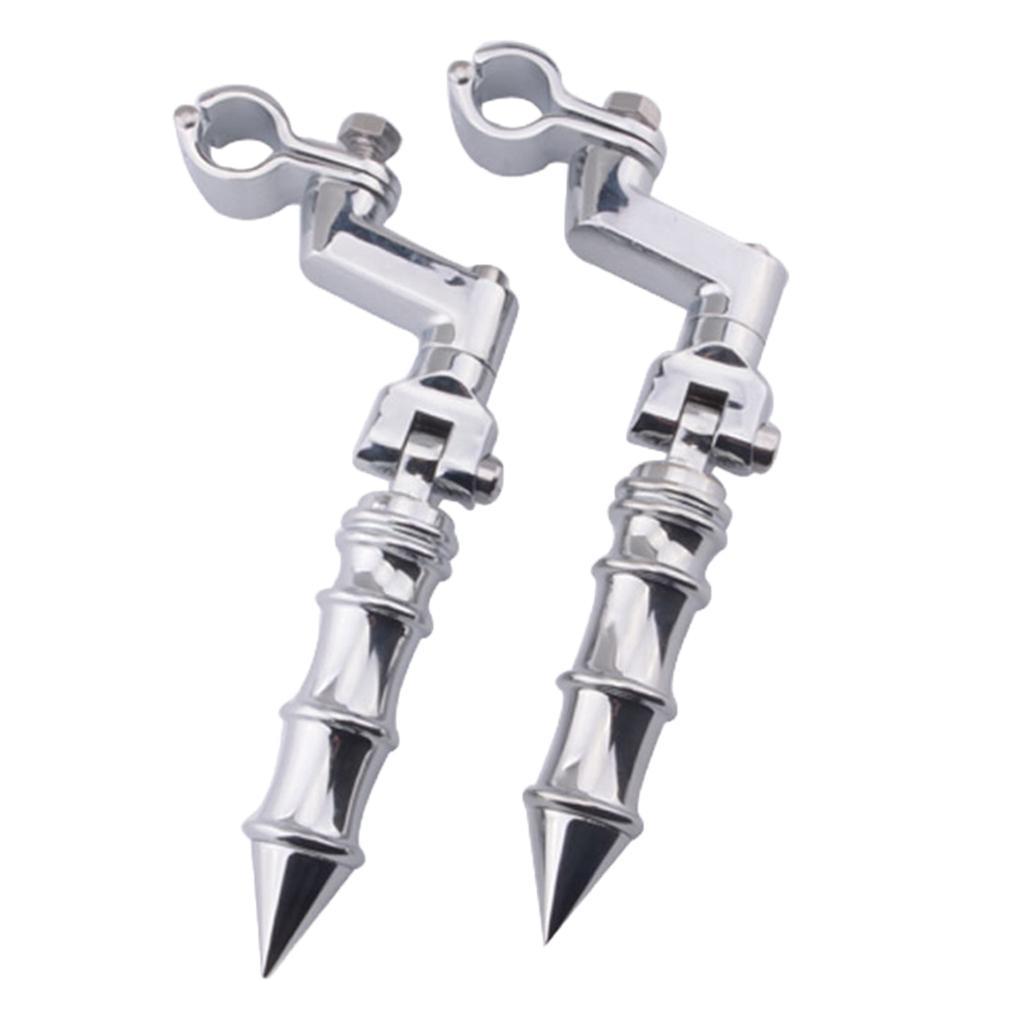 Aluminum Footrests Passenger Rests Foot Pegs Pedal Cylindrical Point Pedal for