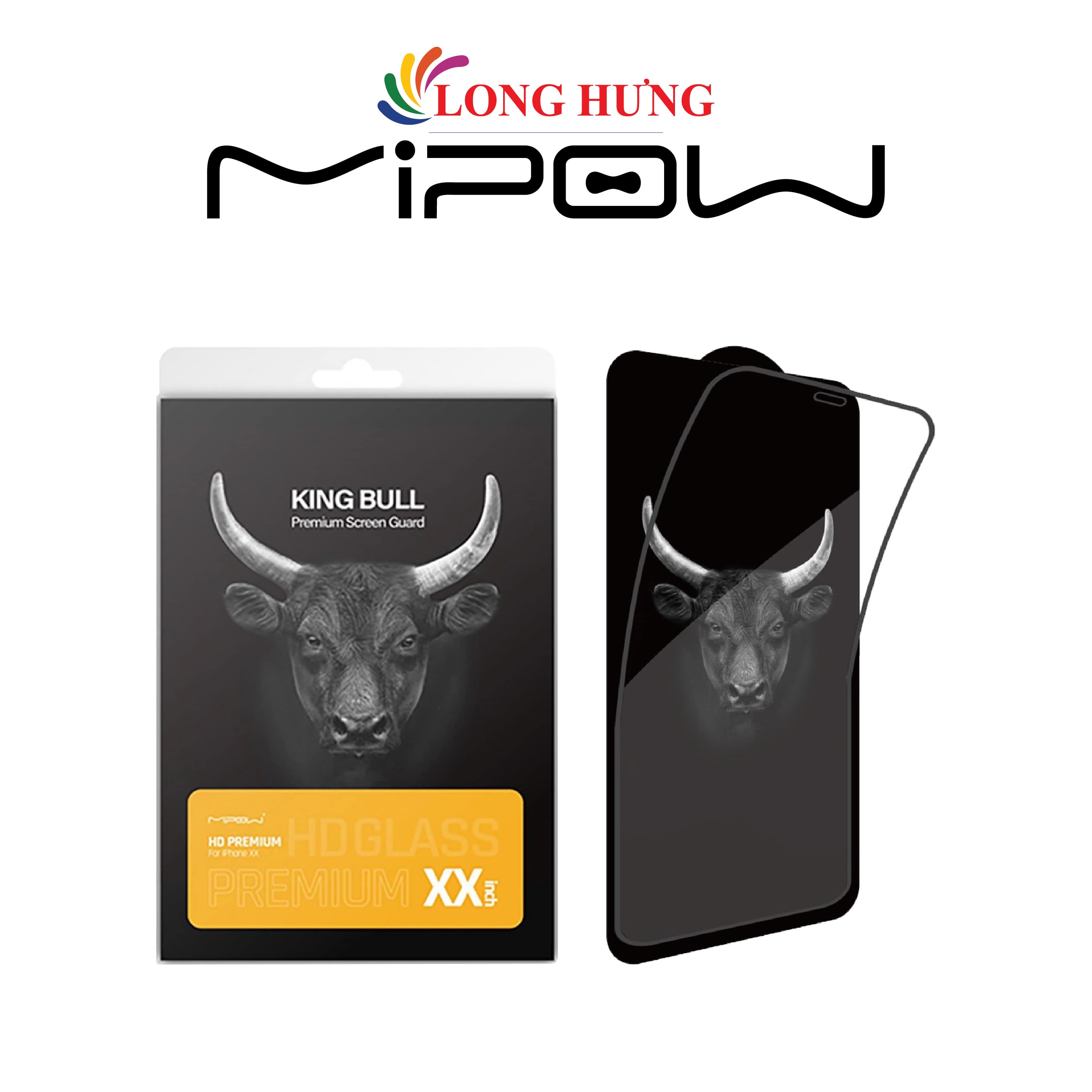 Dán màn hình cường lực Full viền MiPow Kingbull Premium-Silk 13 Series - Hàng chính hãng