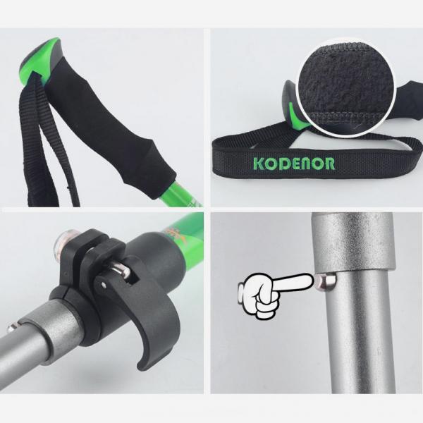 Telescopic Trekking Hiking Walking Sticks Poles Alpenstock