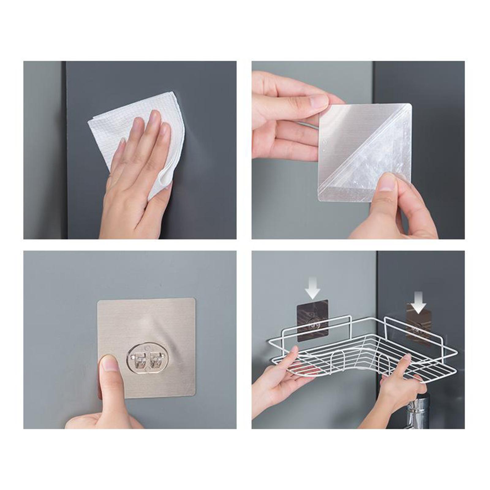 Triangular Shower Caddy Basket Storage Shelf Rack Bathroom Organizer White