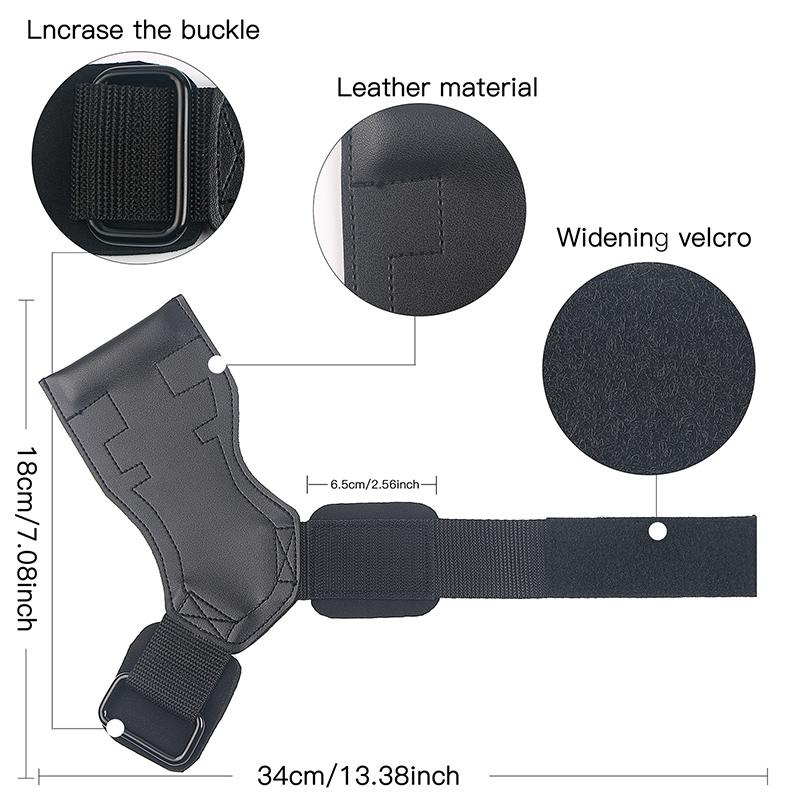 Trọng lượng SKDK Nâng miếng đệm cầm Crossfit Bodybuilding Palm Protector Squat Găng tay Găng tay Thiết bị tập thể dục Đào tạo thể thao PVC Màu sắc: Kích thước màu đen: Kích thước miễn phí