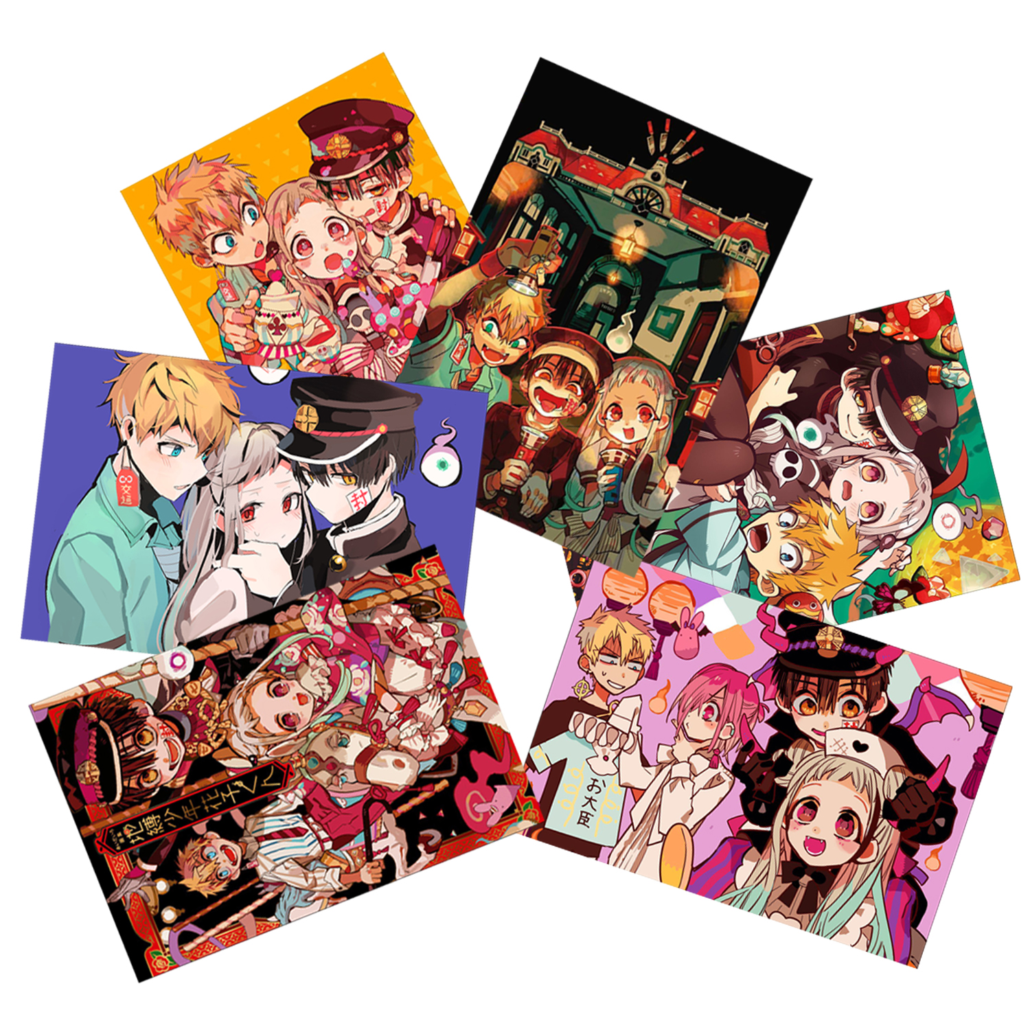 Ảnh card Jibaku Shounen Hanako-kun set 11 tấm nhóm và nhân vật