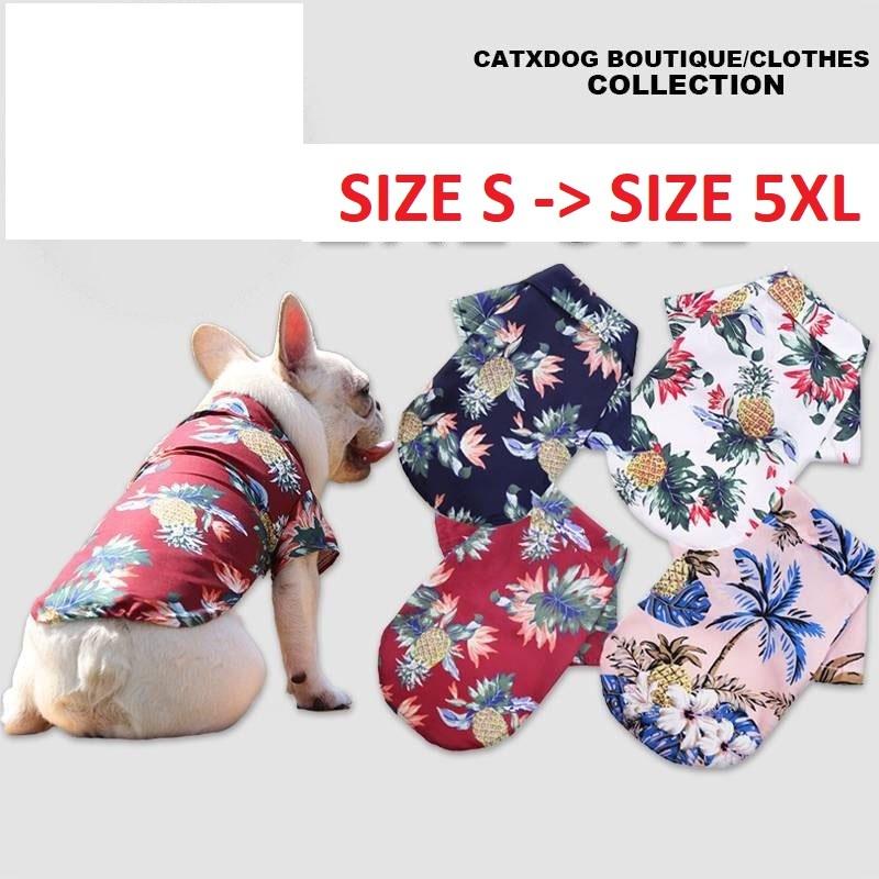 Có size 5XL Áo sơ mi cho Chó Mèo mỏng nhẹ , thoáng mát , Quần áo sơ mi cho Thú Cưng