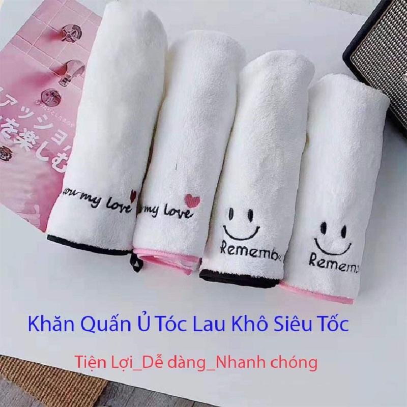 Khăn Quấn Đầu Ủ Tóc Thời Trang Làm Khô Tóc Siêu Nhanh