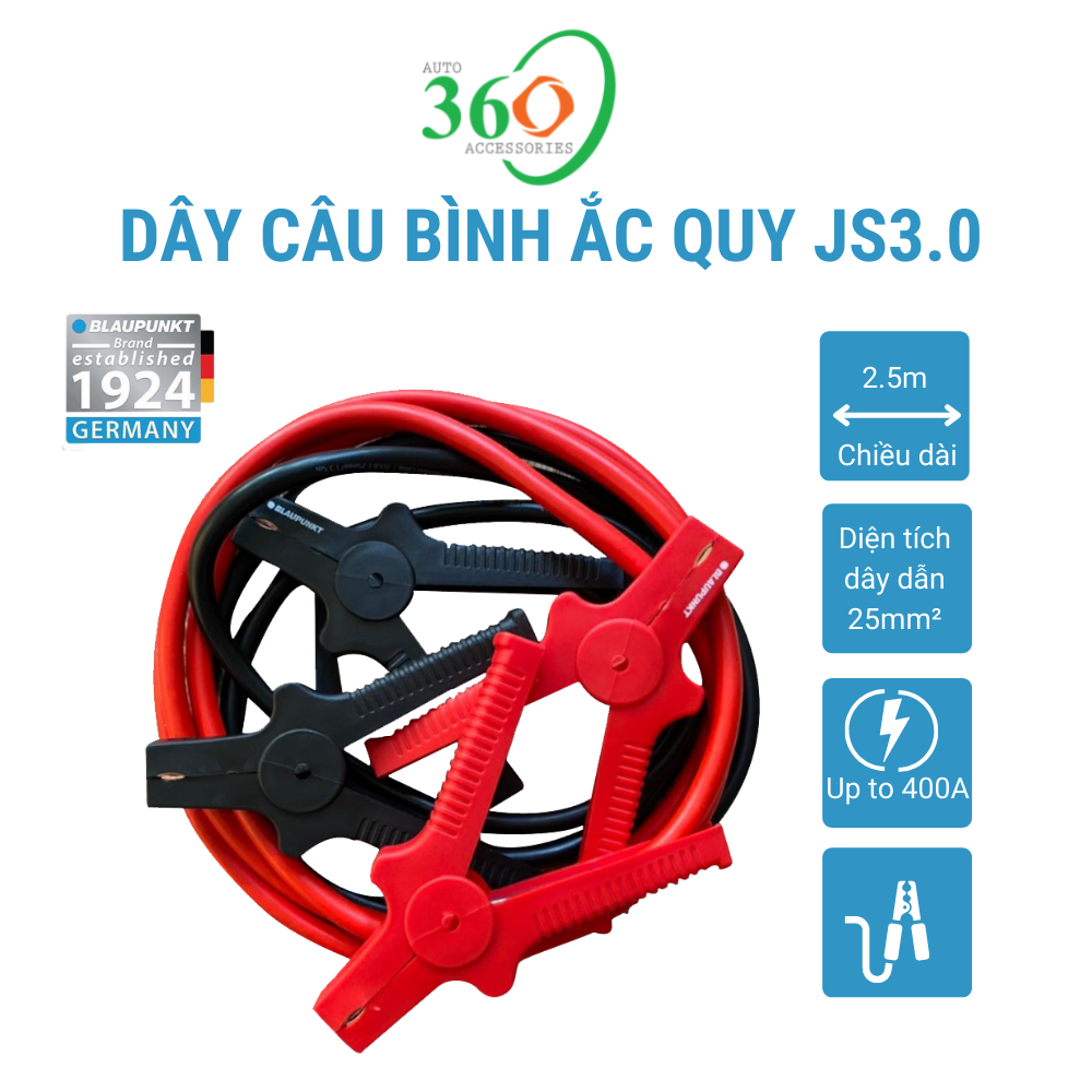 Bộ 2 Dây Câu Bình Ắc Quy Blaupunkt JS 3.0