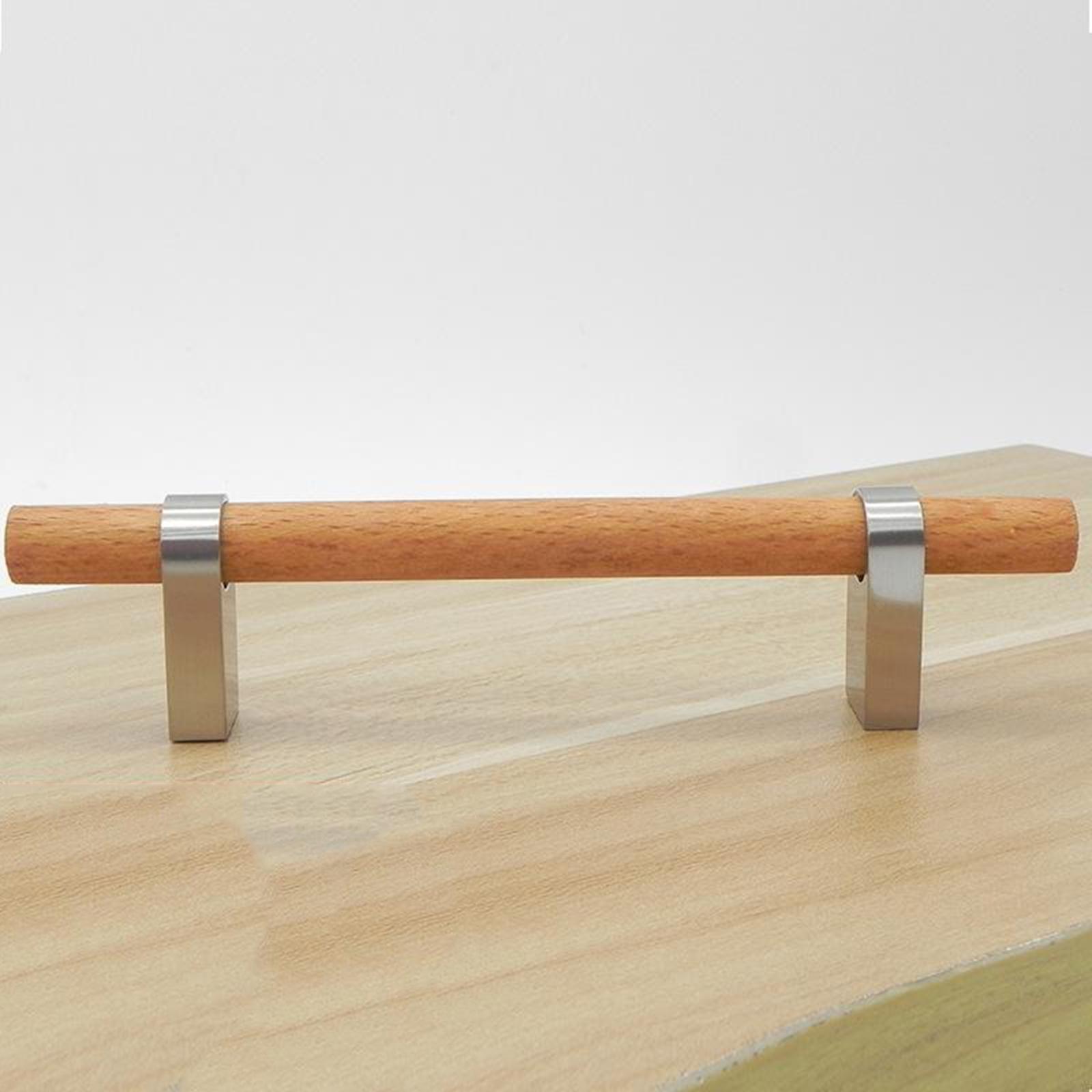 2-10pack Modern Simple and Stylish Solid Wood Handles for Cabinets Furniture