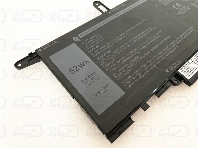 Pin dùng cho Laptop Dell Latitude 7400 52Wh 7.6V NF2MW