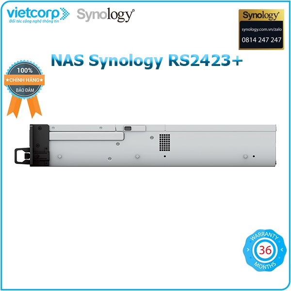 Thiết bị lưu trữ NAS Synology RS2423+ - Hàng Chính Hãng
