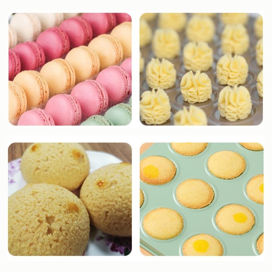 Khay Nướng Bánh Macaron Dụng Cụ Làm Bánh Quy Chống Dính 30 Bánh Cao Cấp - TRAYMACRON30