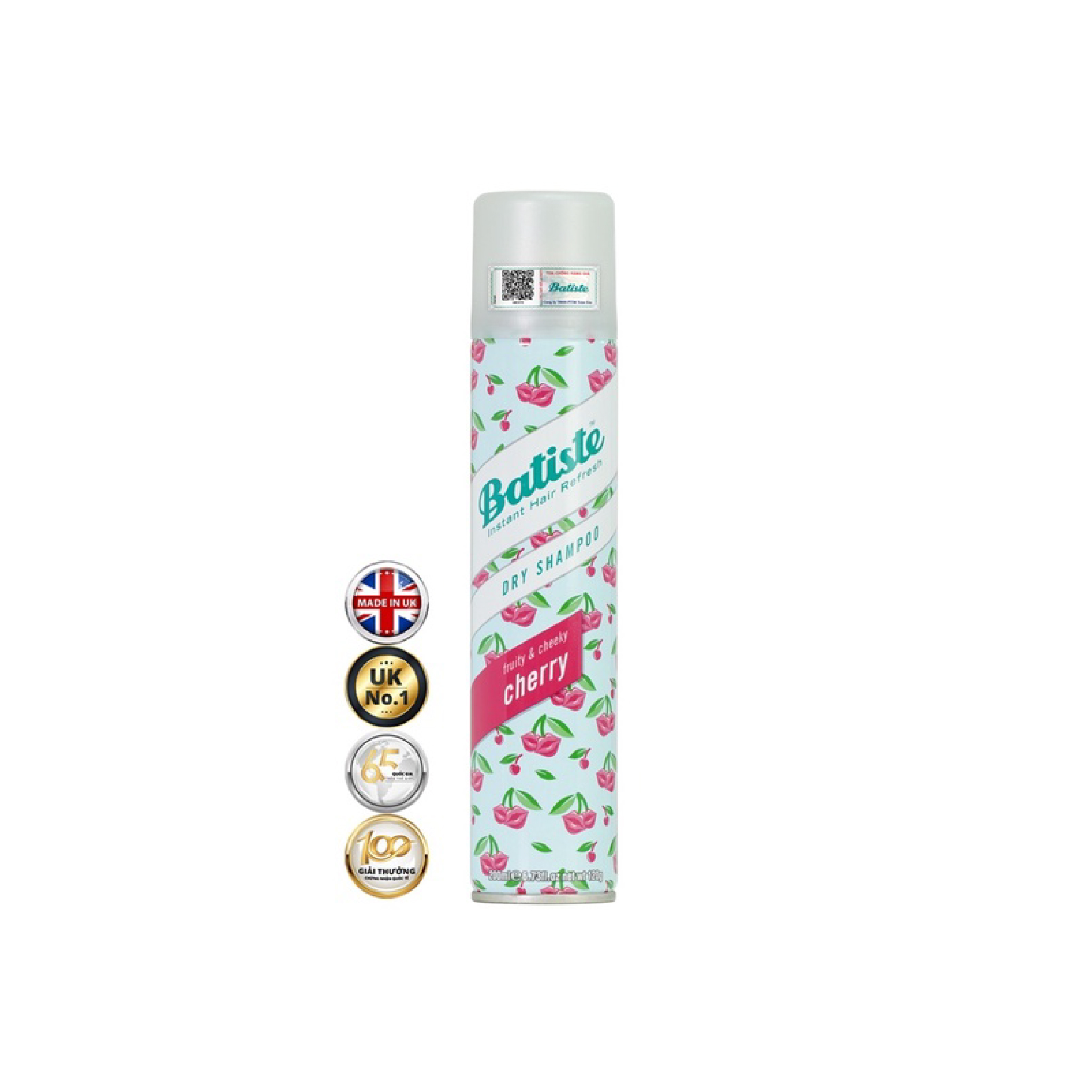 Dầu Gội Khô Batiste Hương Anh Đào Dry Shampoo Fruity &amp; Cheeky Cherry 200ml