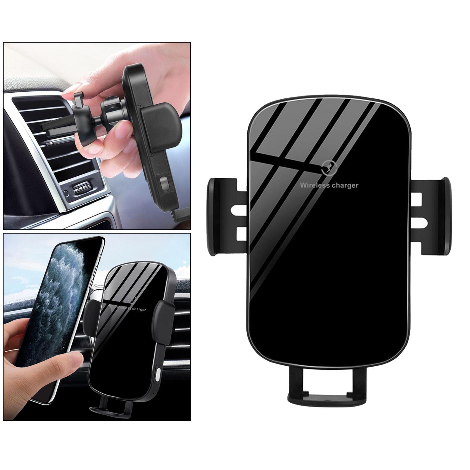 Wireless Car Charger,15W Qi Fast Charging Auto-Clamping Car Mount, Windshield Dash Air Vent Phone Holder Compatible with iPhone 11/11 Pro Max/Xs MAX
