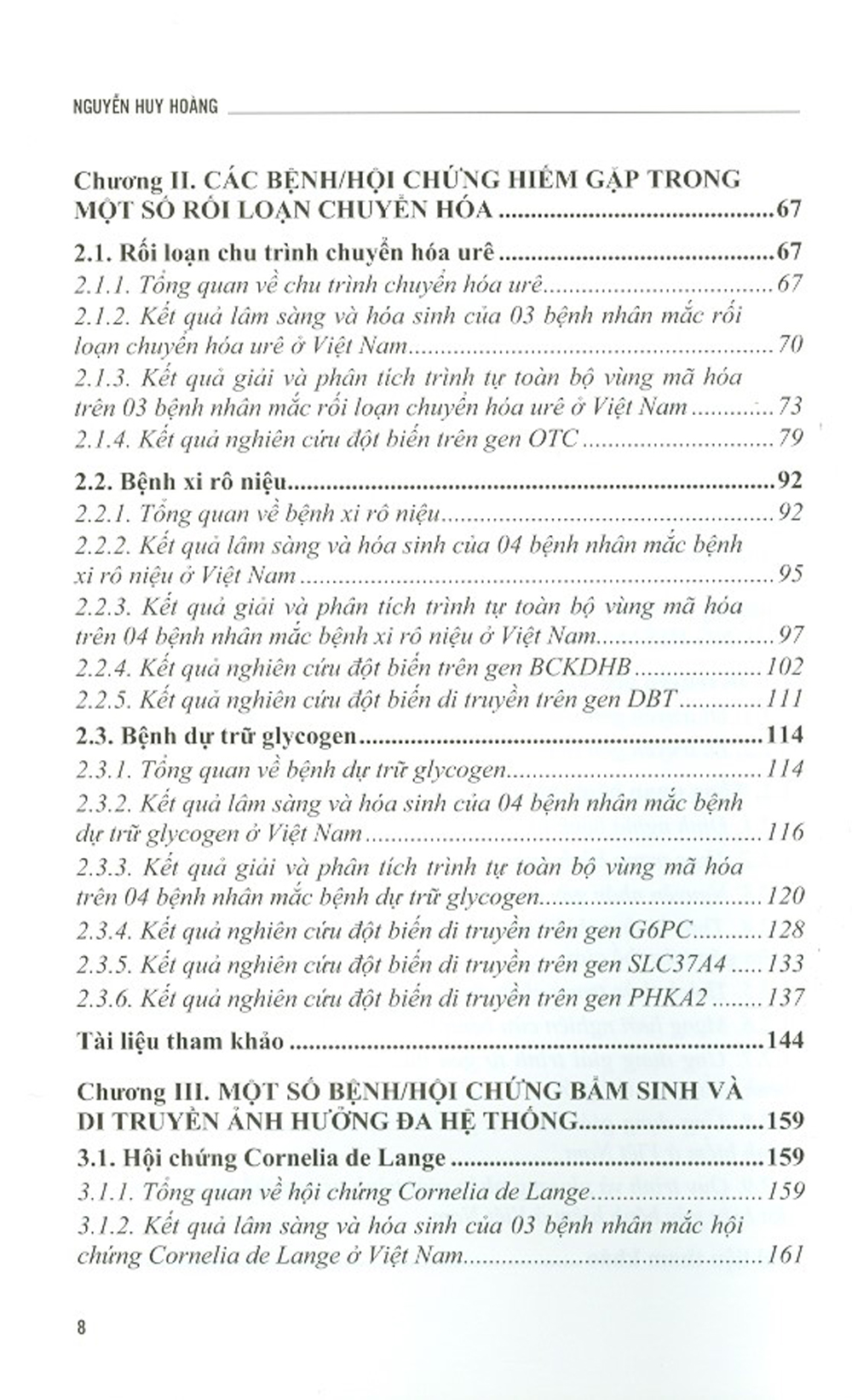 Di Truyền Phân Tử Một Số Bệnh/Hội Chứng Hiếm Gặp Ở Người Việt Nam