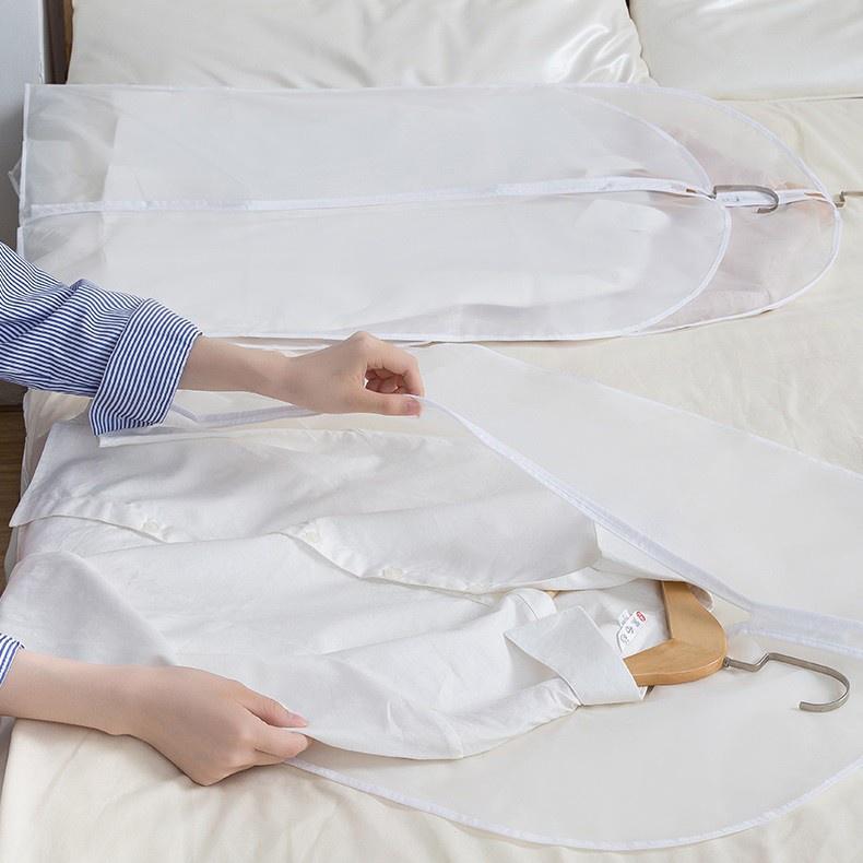 Túi bọc quần áo treo tủ đồ, túi trùm quần áo chống bụi chống thấm 60x80cm