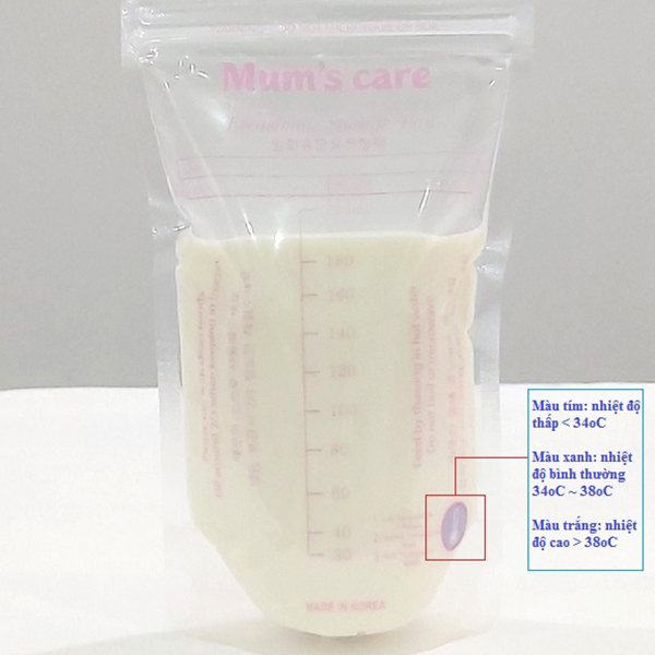 Túi Trữ Sữa Mum's Care Có Cảm Ứng Nhiệt 210ml (30 Túi/Hộp)