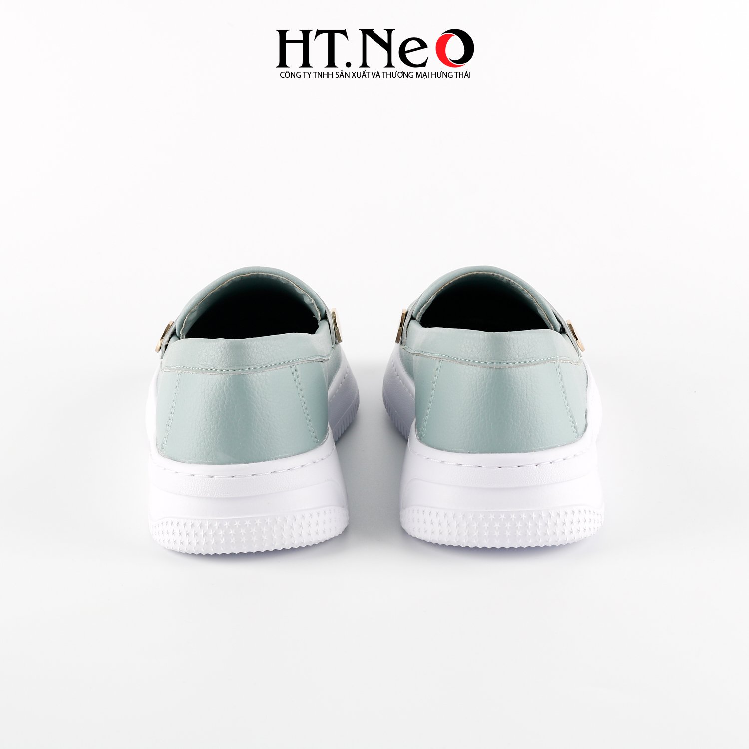 Giày mọi nữ, giày bệt nữ HT.NEO thiết kế đơn giản, trẻ trung với dáng thể thao, quai da nút khuy độc đáo, da cao cấp, đế cao su NU103