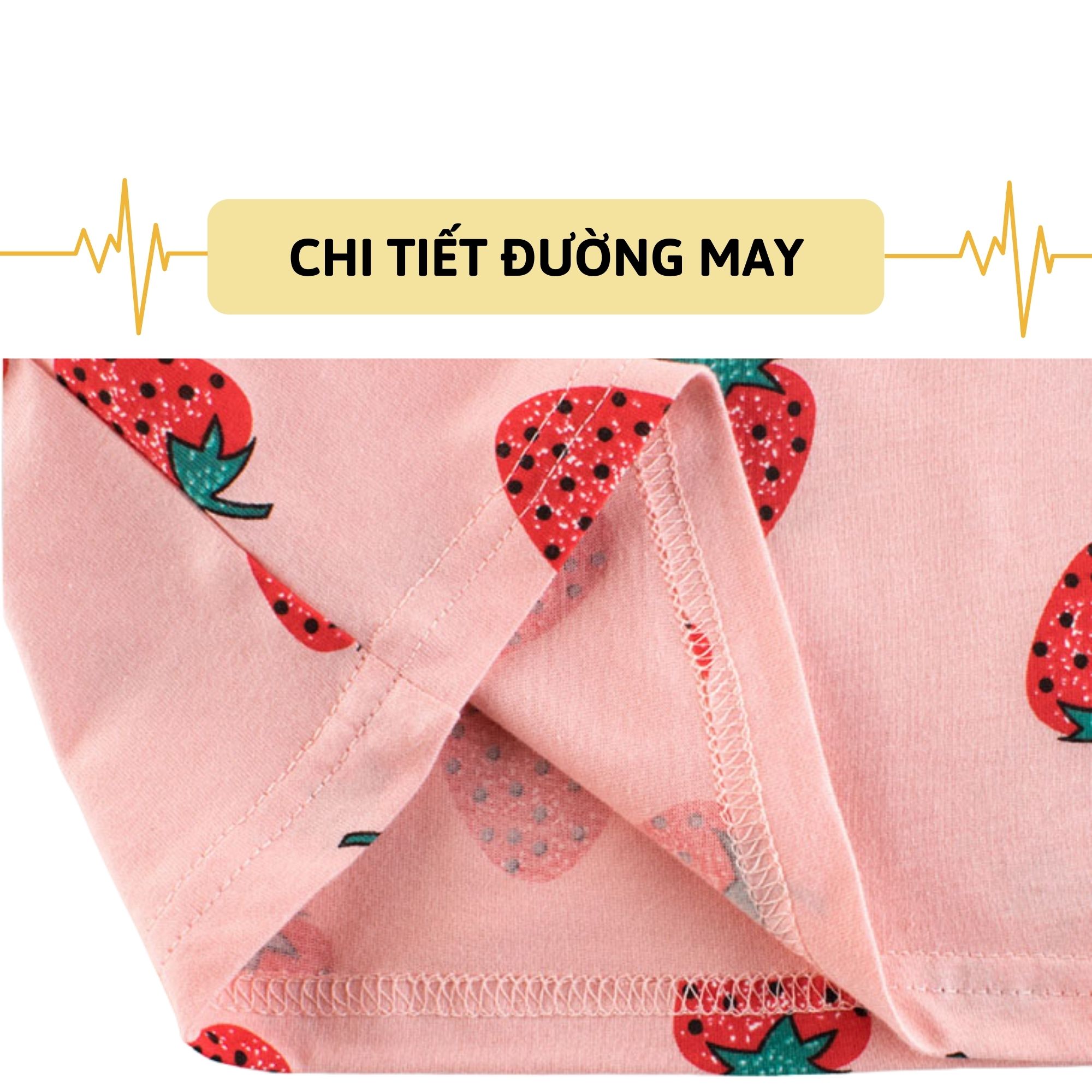 Áo thun bé gái 27Home áo cộc cho bé STRAWBERRY - S1010