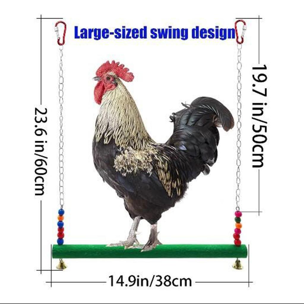 Chicken Swing Pet Swing Chewing Toys for Hens Large Bird Parrot Macaw Training
