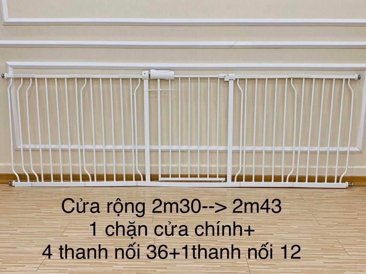 Thanh Nối 36cm Chắn Cửa Chặn Cầu Thang Umoo An Toàn Cho Bé