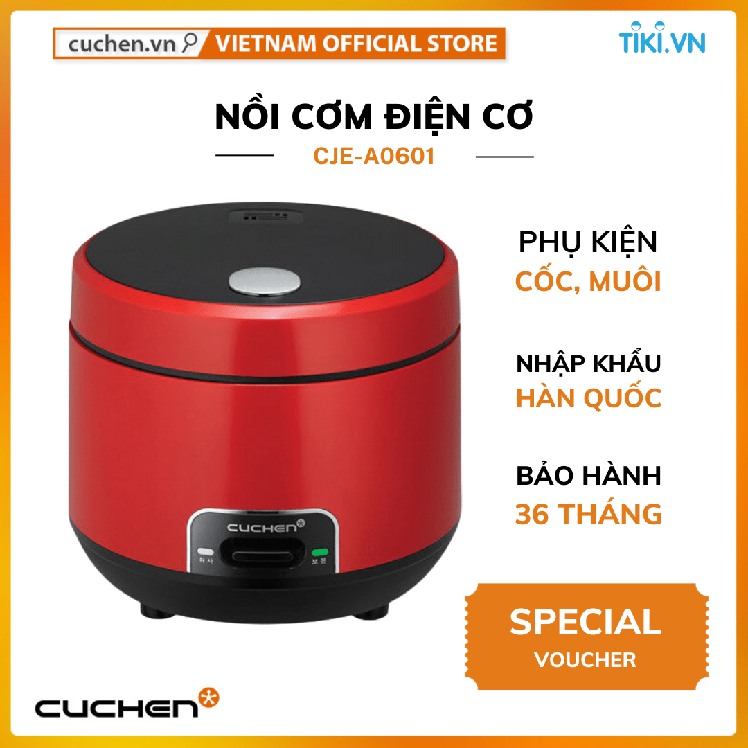 Nồi cơm điện Cuchen CJE-A0601 1.08L (Nhập khẩu chính hãng)