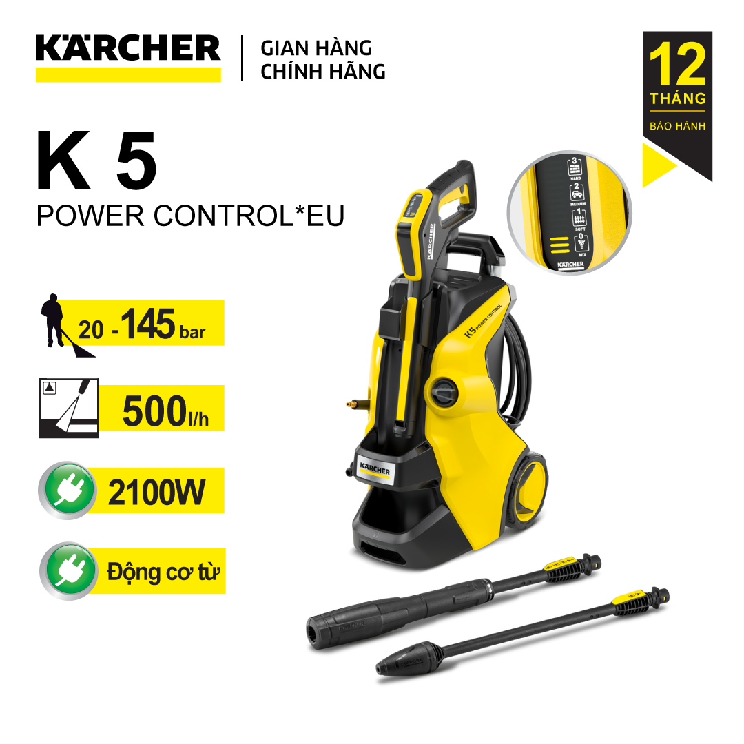 Máy phun rửa áp lực cao Karcher K 5 Power Control