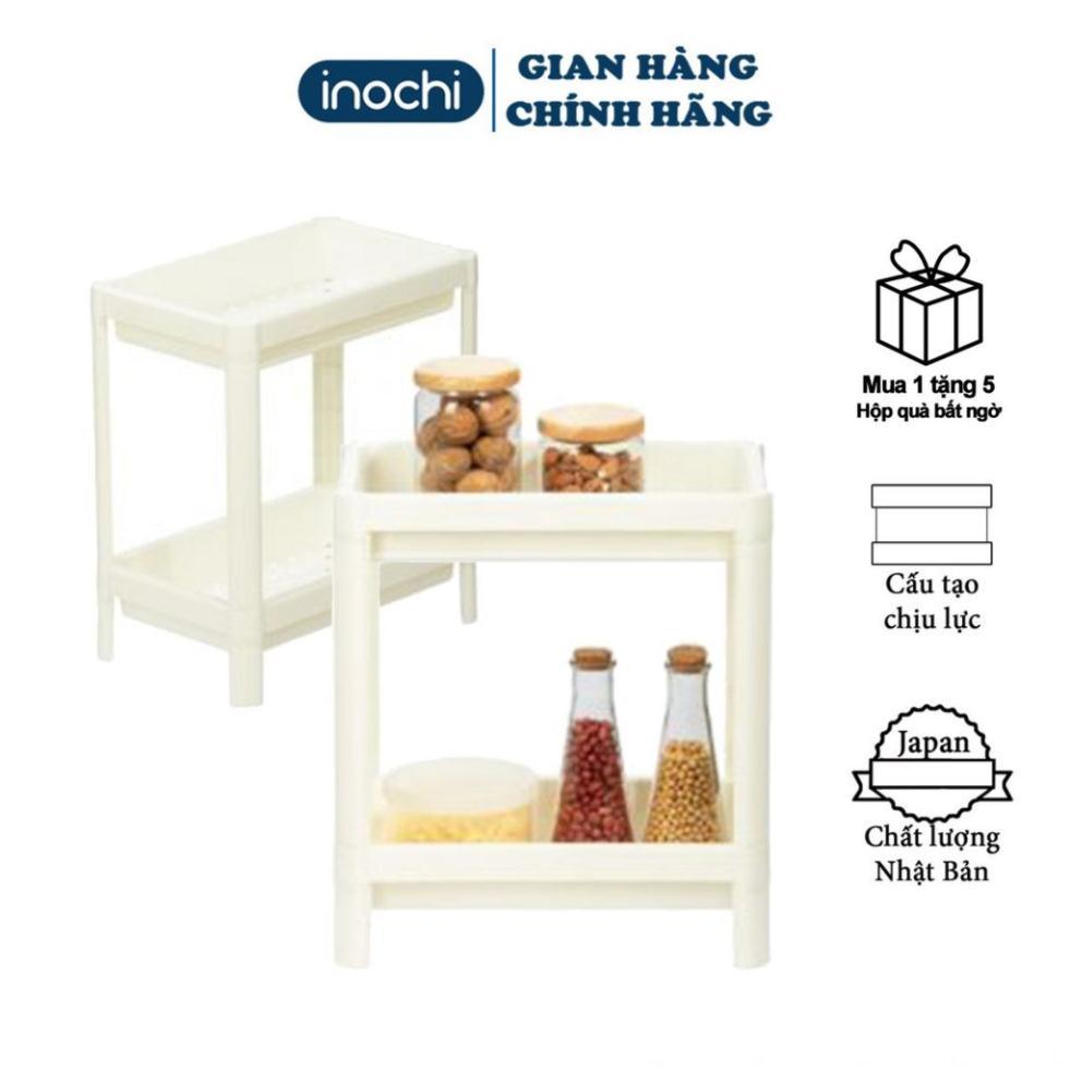 Kệ 2 Tầng inochi SALE Kệ để đồ Đa Năng nhà tắm Nhựa Dùng Để Đựng Gia Vị Nhà Bếp thông minh Cao Cấp Nhật Bản KE001