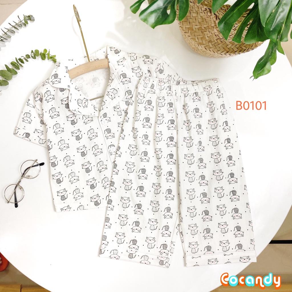 Bộ Pijama hình thú dễ thương bé trai, bé gái của COCANDY mã B0101,B0102,B0103