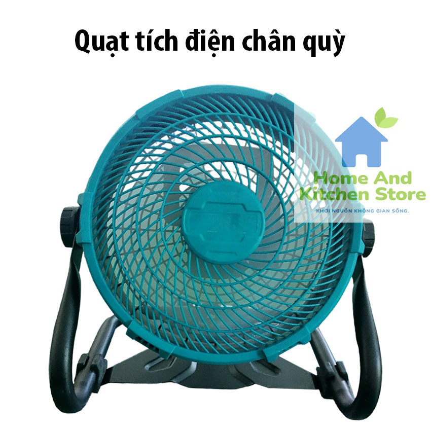 Quạt sàn tích điện sạc pin 6ah-18v cao cấp - quạt tích điện chân quỳ