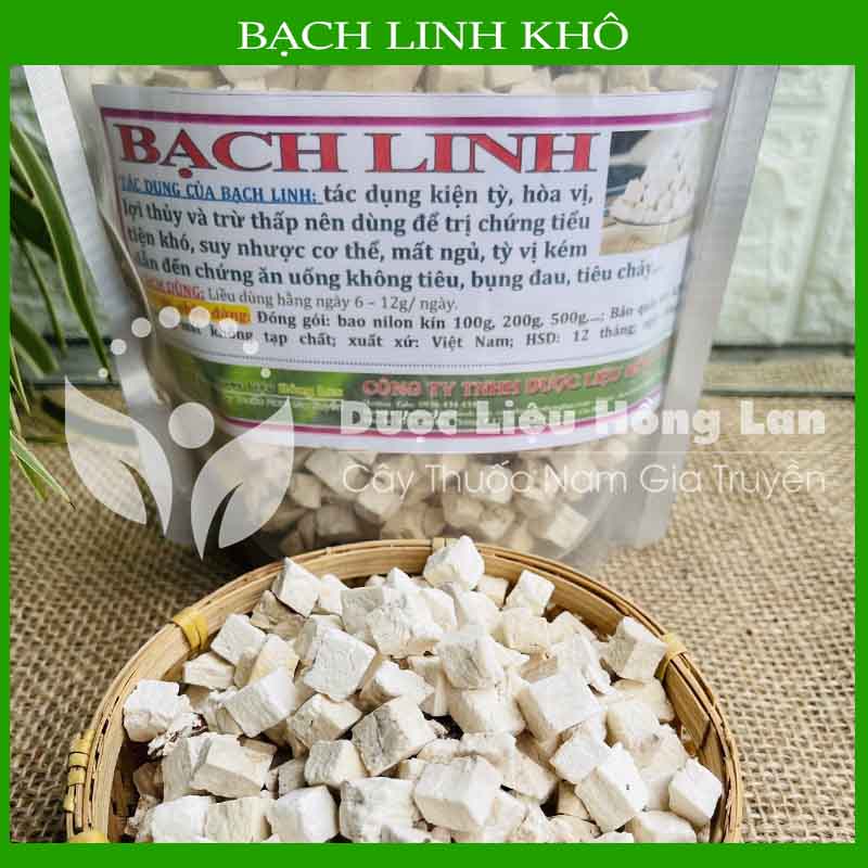 500g Bạch linh đồng vị thuốc bắc khô sạch