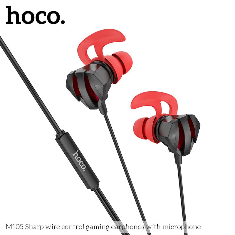 Tai nghe Gaming hàng chính hãng HOCO Mall Official M105 tai nghe có mic tháo rời chơi game nhét tai chống ồn mic Chân cắm Jack 3.5mm
