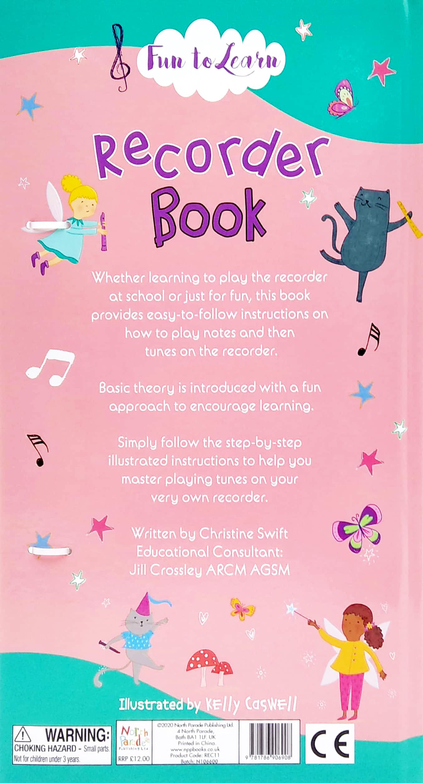 Fun To Learn Recorder Book - Pink