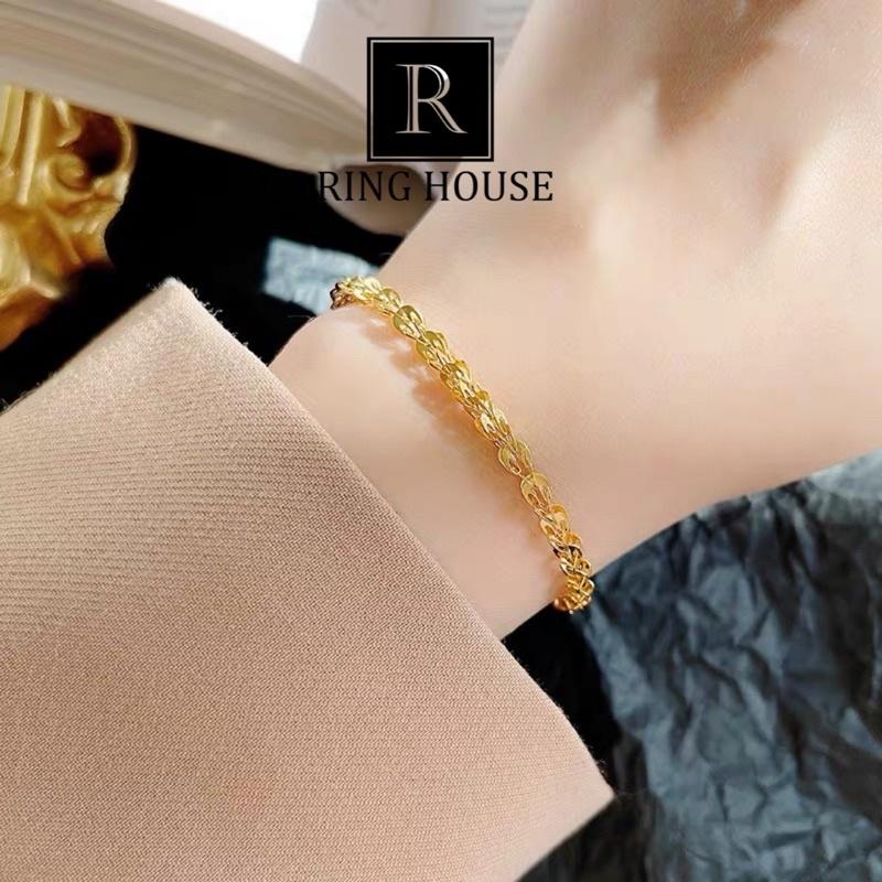 Lắc Tay Vòng Tay Nữ Titan Không Phai Màu Phụng Vàng Gold Đẹp