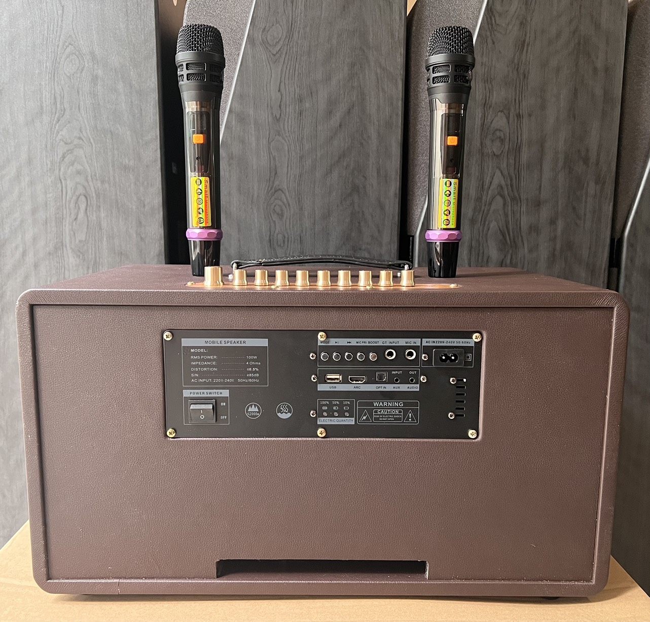 Loa kéo xách tay di động sử dụng 2 bass 20 và 2 chép hát karaoke và nghe nhạc cực hay Bellplus