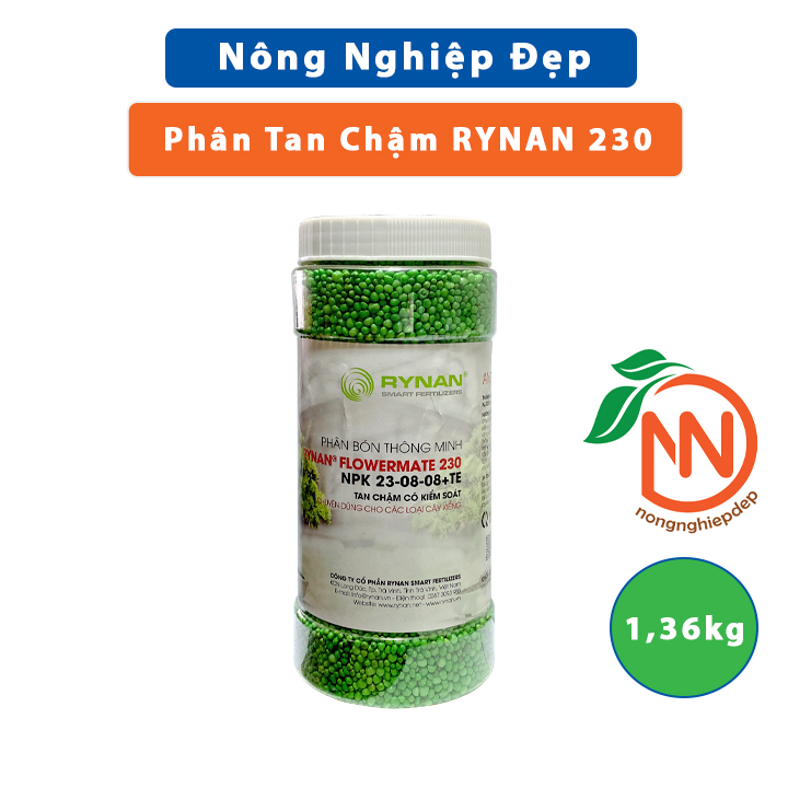 Rynan 230 - NPk 23-8-8+TE | Phân Tan Chậm Dành Cho Hoa Lan Cây Kiểng, Bonsai