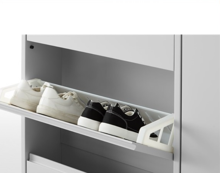 Tủ giày xoay 3 hộc 1 cánh cửa mở Tundo KT Ngang 90 x Sâu 25 x Cao 130cm