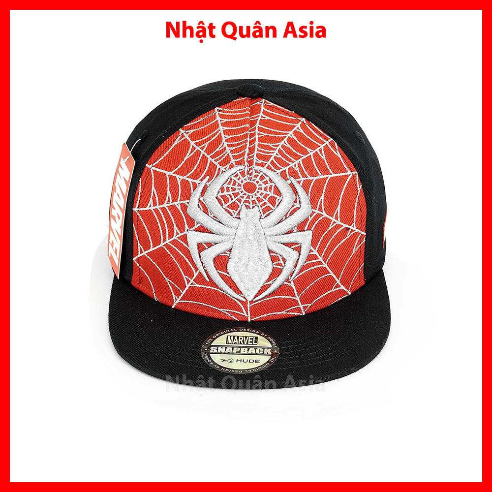 Nón trẻ em Marvel logo nhện snapback cao cấp - Nhật Quân Asia nhatquanasia capman nón bé trai