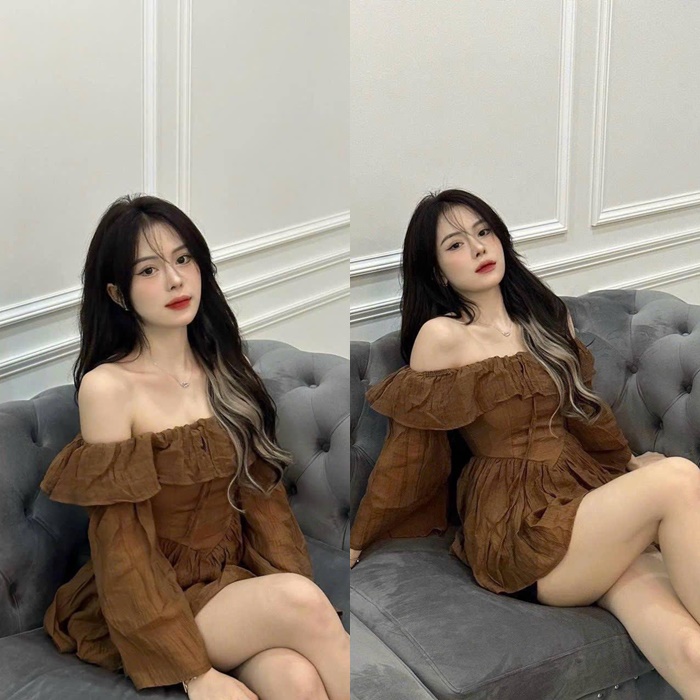 ĐẦM SET ÁO TRỄ VAI TAY LOE DÀI ÔM BODY + QUẦN NGẮN SHORT ỐNG RỘNG LƯNG CAO ĐI TIỆC ĐI CHƠI DẠO PHỐ GIÁNG SINH NOEL ĐI BIỂN