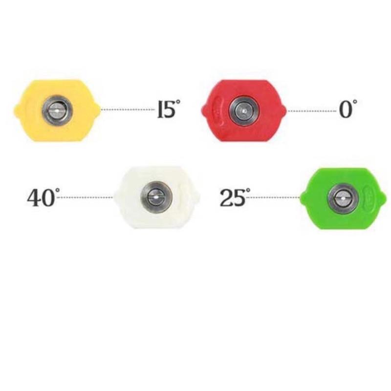 Bộ 4 béc 0°,15°,25°,40° độ máy xịt rửa xe áp lực, máy xịt rửa xe áp lực cao,BEC1234
