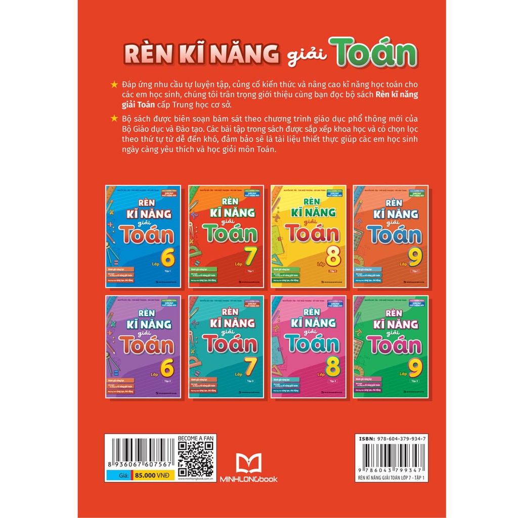 Sách - Rèn Kĩ Năng Giải Toán Lớp 7 - Tập 1