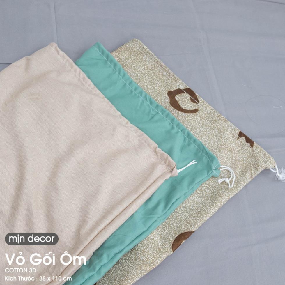 Vỏ gối ôm cotton  kích thước 35x110cm nhiều mẫu mã đa dạng