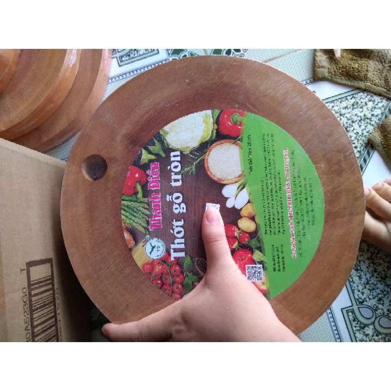 Thớt gỗ tròn thanh điền loại 28cm