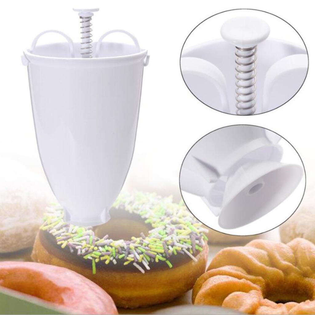 2x Doughnut Donut Bagel Maker Machine Mold DIY Kitchen Pastry Making Mould Tool