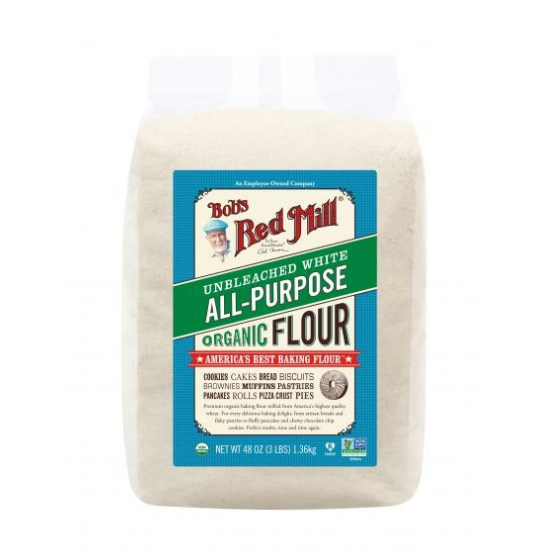 Bột mì đa dụng hữu cơ Organic Unbleached All Purpose Flour Bob's Red Mill
