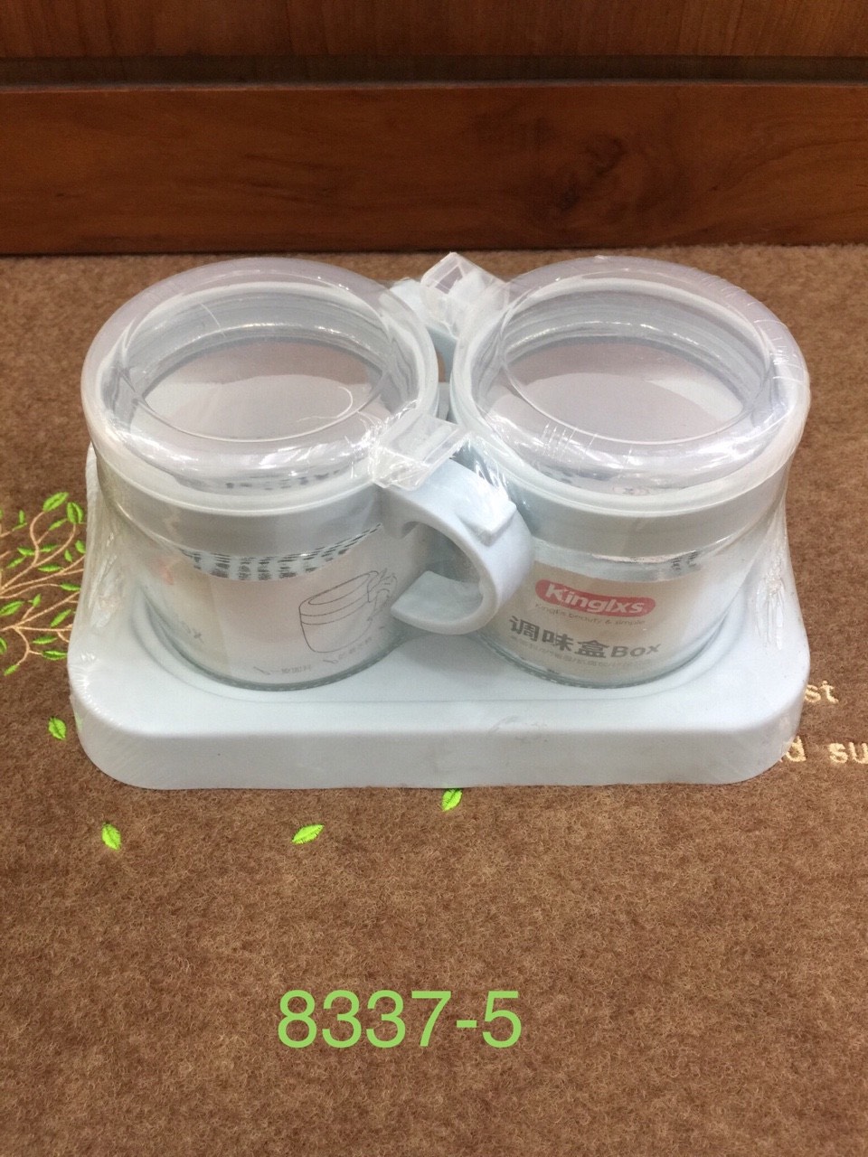 BỘ ĐỰNG GIA VỊ NHÀ BẾP BẰNG THỦY TINH KINGLXS CAO CẤP - TH11 ( GIAO MÀU NGẪU NHIÊN )
