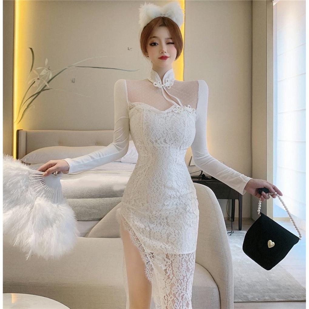 Đầm Midi Đi Tiệc LABELLE Màu Trắng SX20