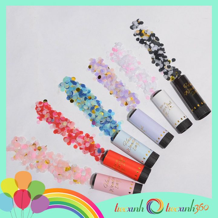 Ống phụt giấy Confetti Popper (màu ngẫu nhiên)